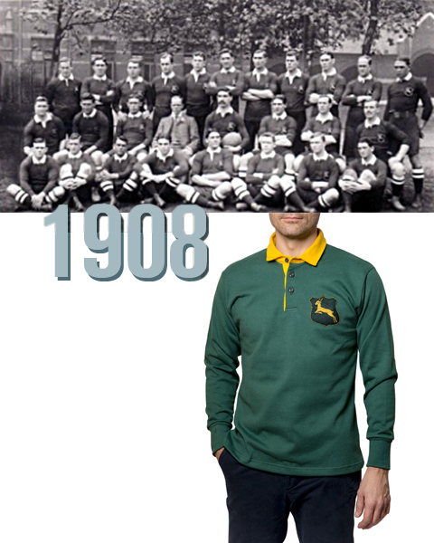 Homme - Polo Afrique Du Sud 1906 de rugby pour homme - vert