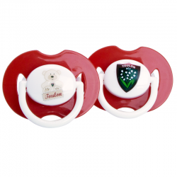 Pack 2 tétines Rugby Toulon  / RCT