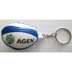 Porte-Clef ballon rugby mousse SU Agen / Gilber