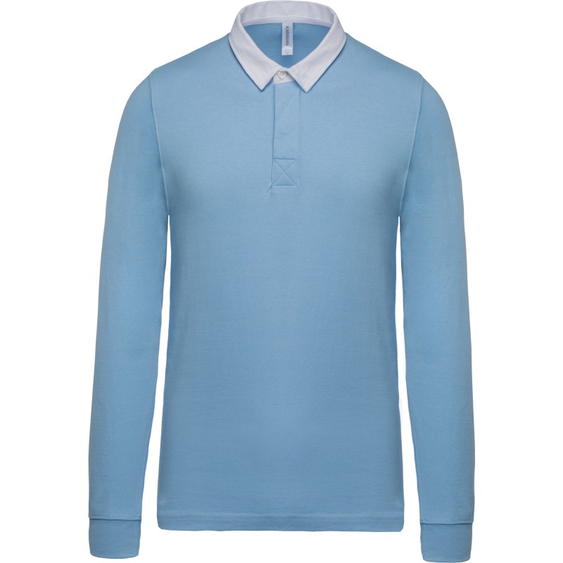 Polo Rugby bicolor Manches Longues Homme