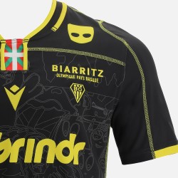 Camiseta Rugby Blanca Biarritz 2018-2019 / Macron