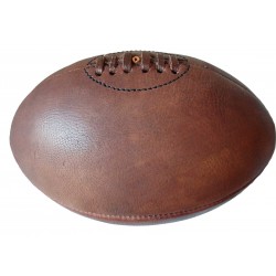 Ballon rugby en cuir avec lacets Taille 5 Millésime Rugby