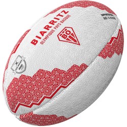 Ballon Rugby Supporter Biarritz taille 5 Gilbert 