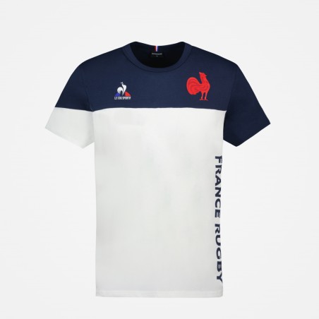 eiwit Op de grond niet verwant T-shirt Rugby Fan FFR bicolore 2023 Le Coq Sportif