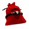 Bracelet perles onyx et jade rouge / RC Toulon