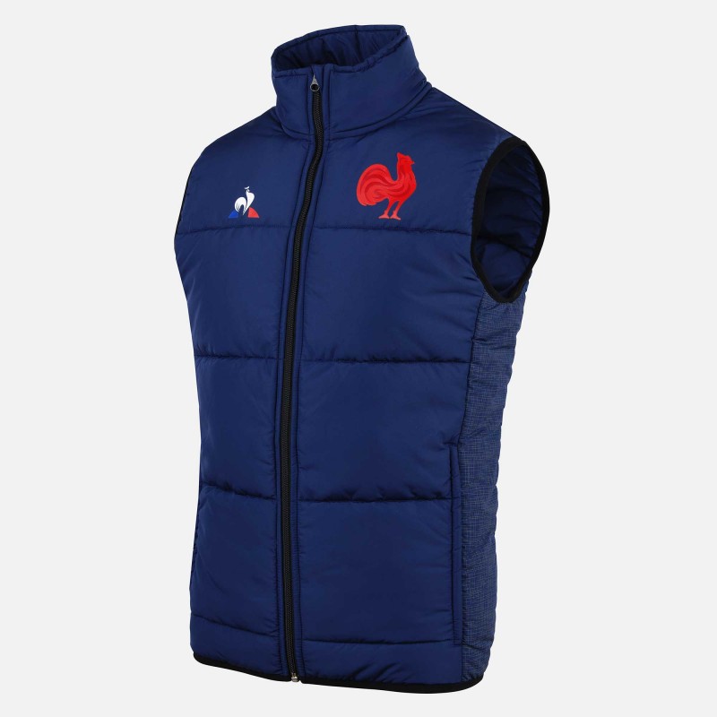 France rugby sleeveless down jacket Le Coq Sportif