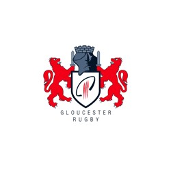 Gloucester Rugby official Keyring / Gilbert