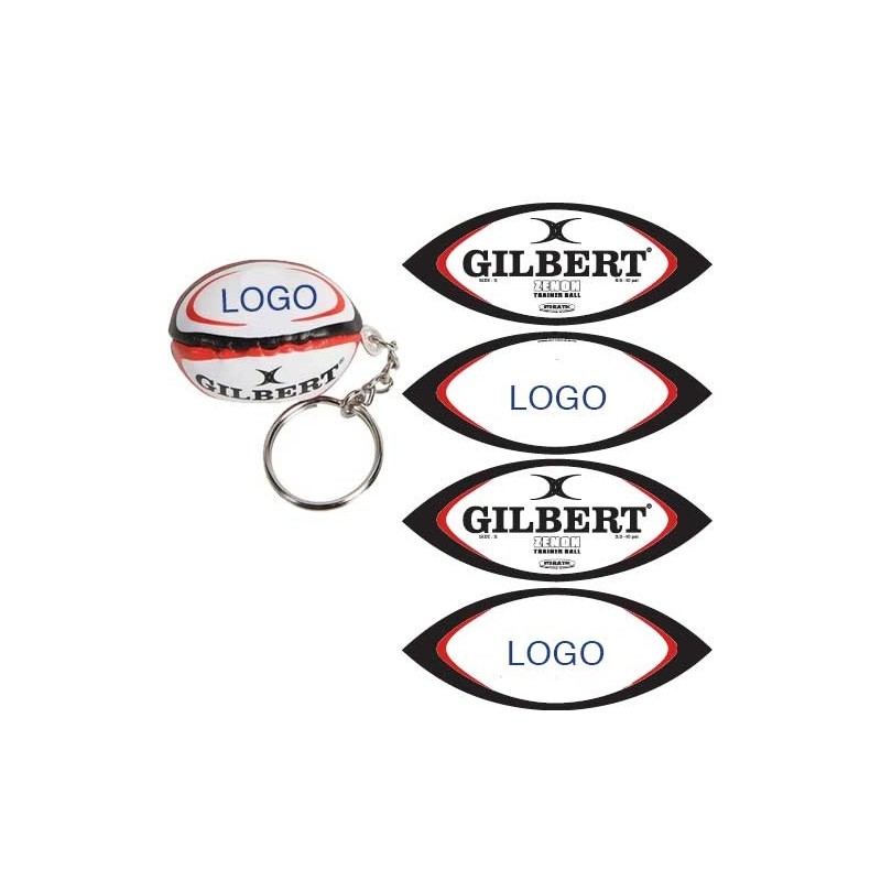 Porte-clefs Rugby Personnalisé / Gilbert