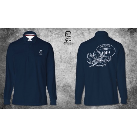 Polo Navy Vintage Manches Longues / 1964