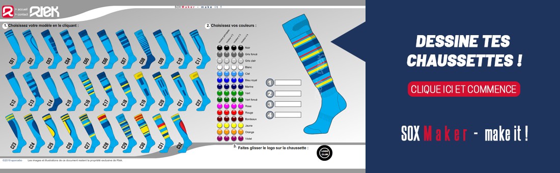 Logiciel création chaussettes personnalisées